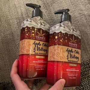 2X Hempz Limited Edition Apple Cider & Nutmeg herbal body moisturizer